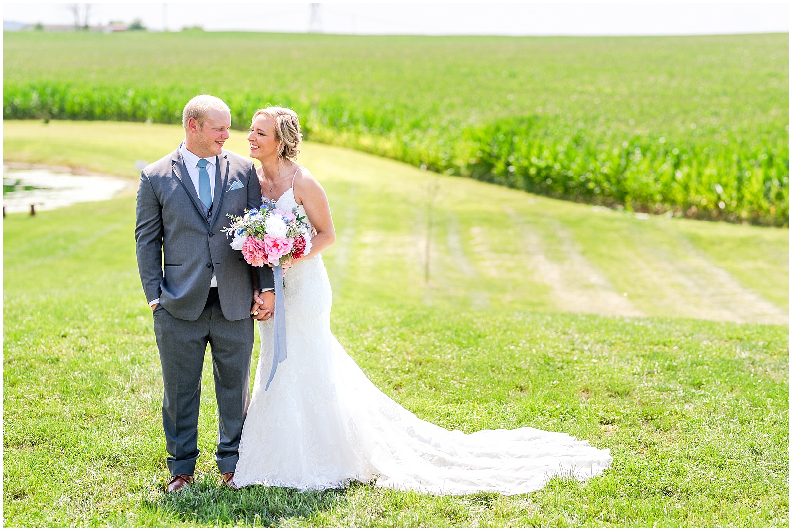 Dusty Blue & Gray Wedding at Riser Barn Columbus, Ohio Wedding