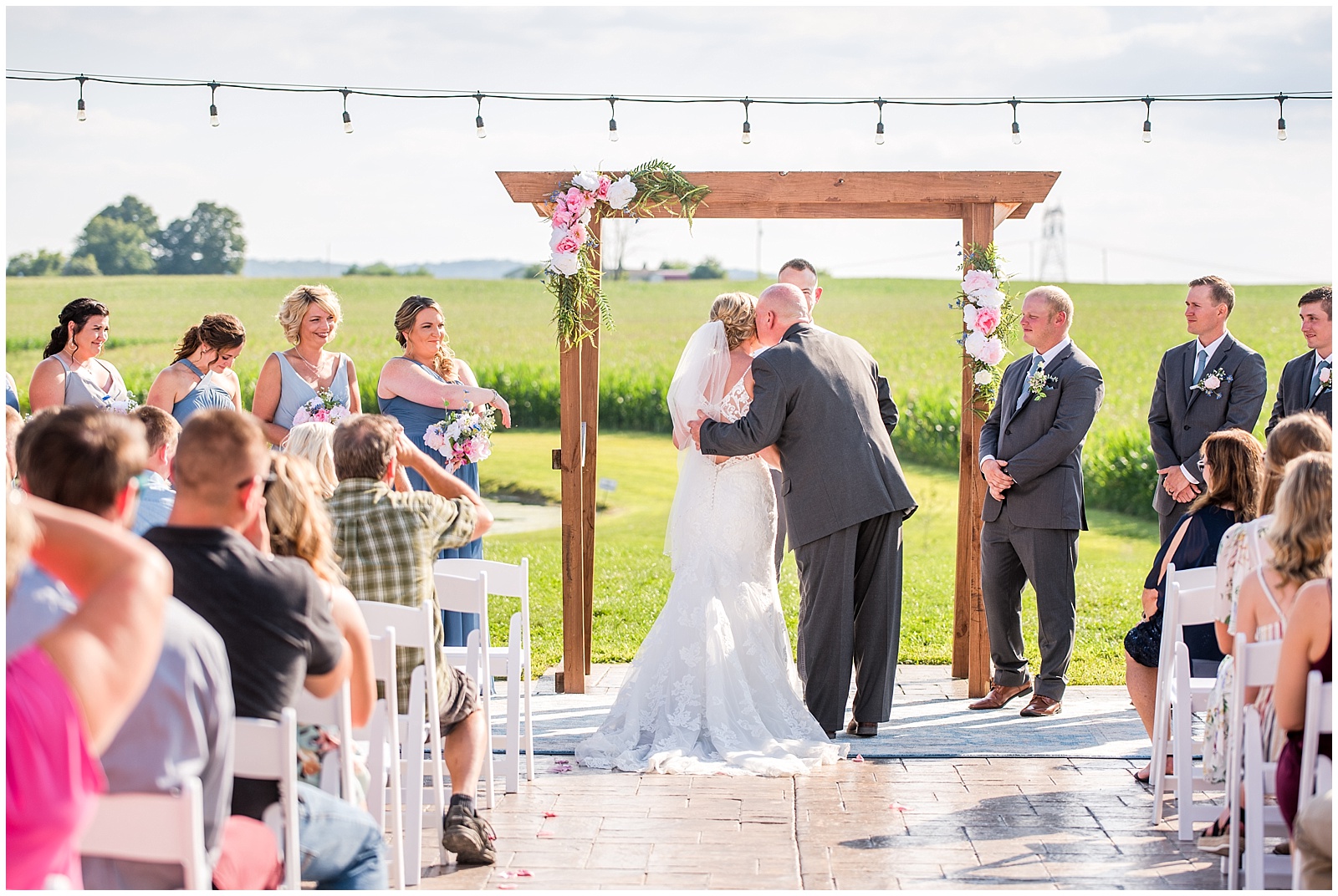 Dusty Blue & Gray Wedding at Riser Barn Columbus, Ohio Wedding